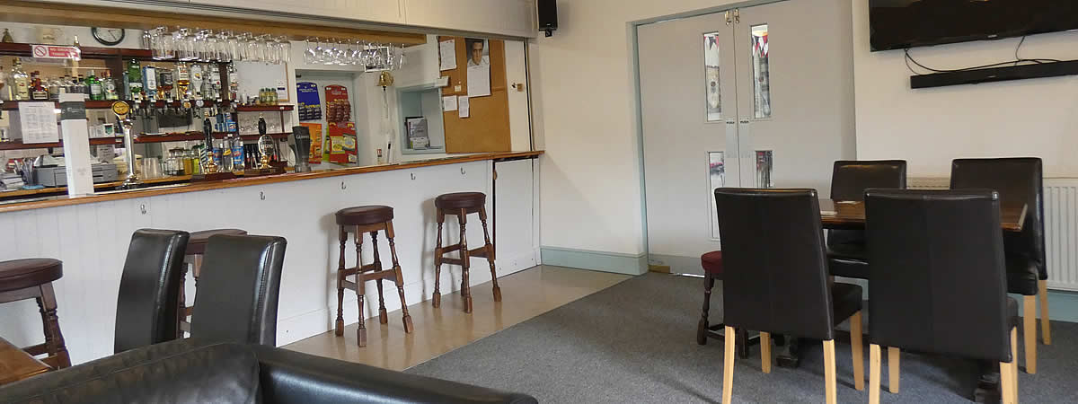 The bar at St Keyne Social Club